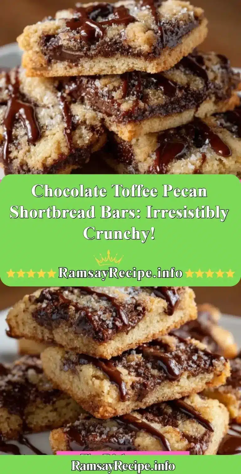 Delicious chocolate toffee pecan shortbread bars on a plate