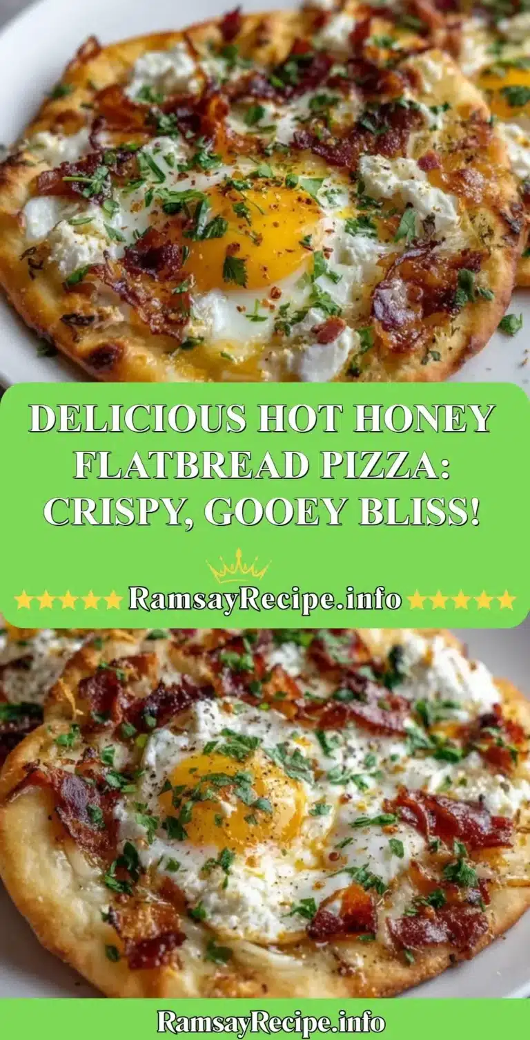 Delicious hot honey flatbread pizza topped with cheese and drizzled in honey