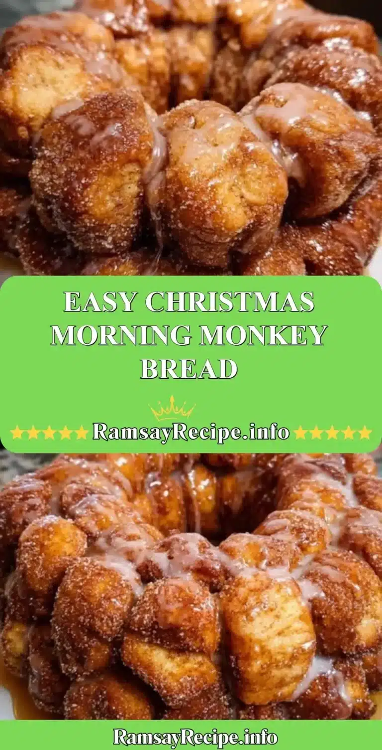 Easy Christmas Morning Monkey Bread baked to golden perfection