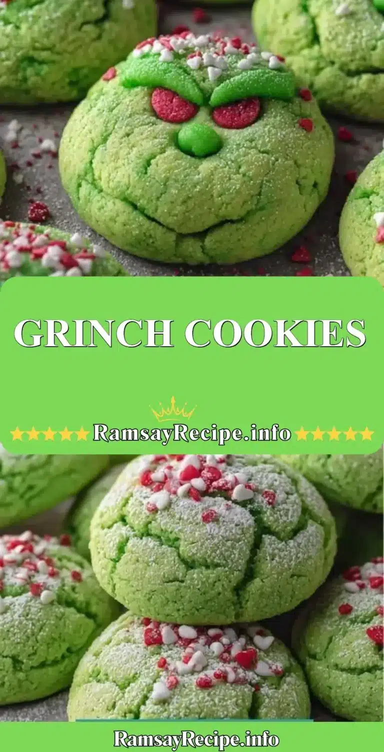 Deliciously decorated Grinch Cookies for the holiday season