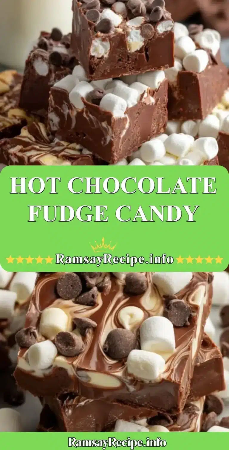 Delicious hot chocolate fudge candy in a festive setting