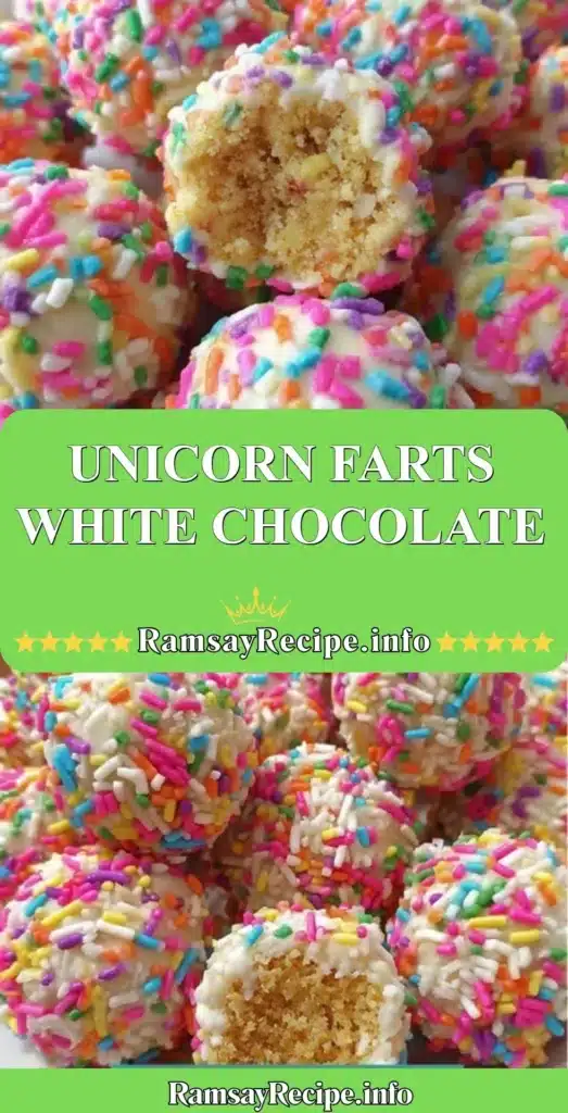 Unicorn Farts White Chocolate - a whimsical and colorful chocolate treat