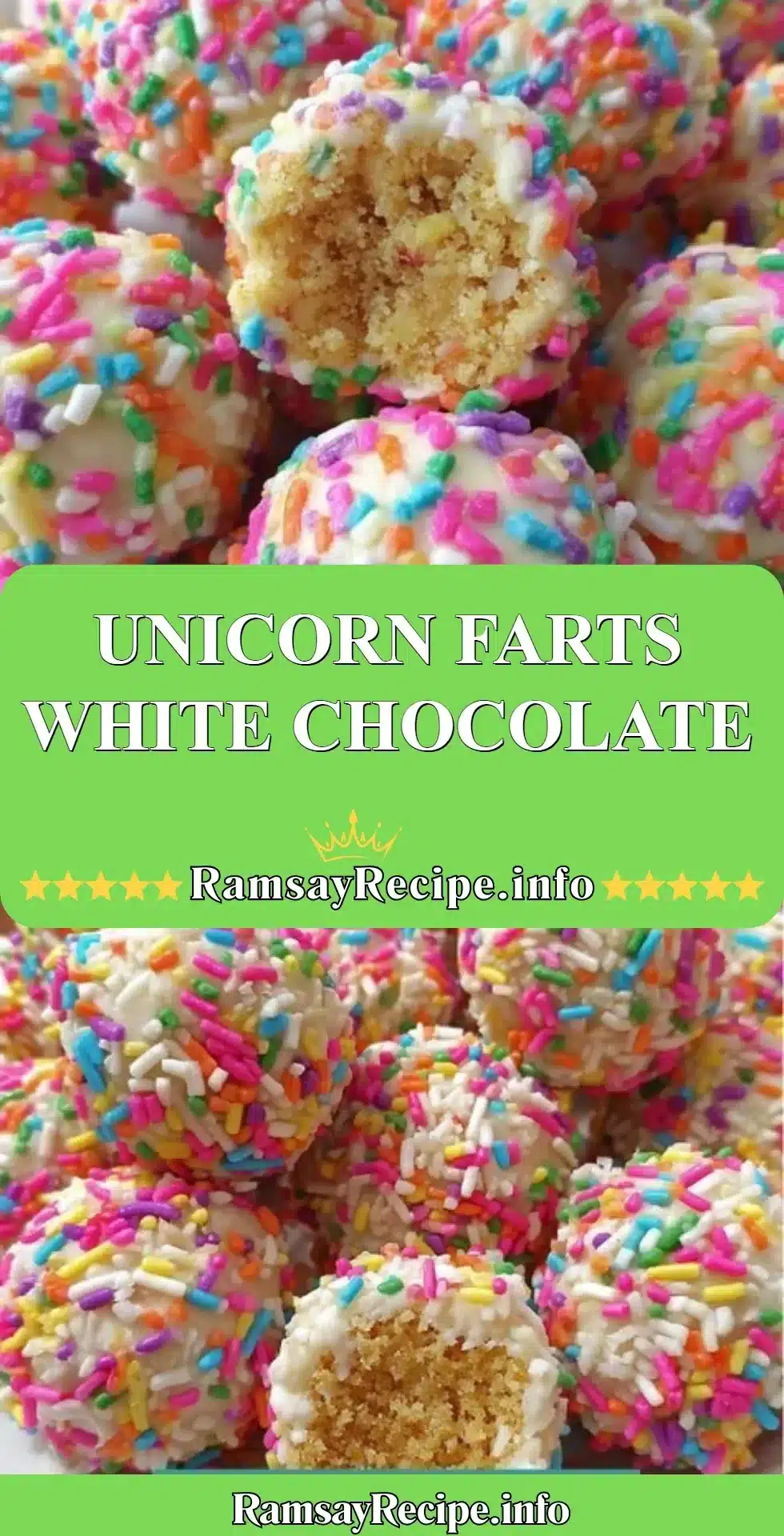 Unicorn Farts White Chocolate - a whimsical and colorful chocolate treat